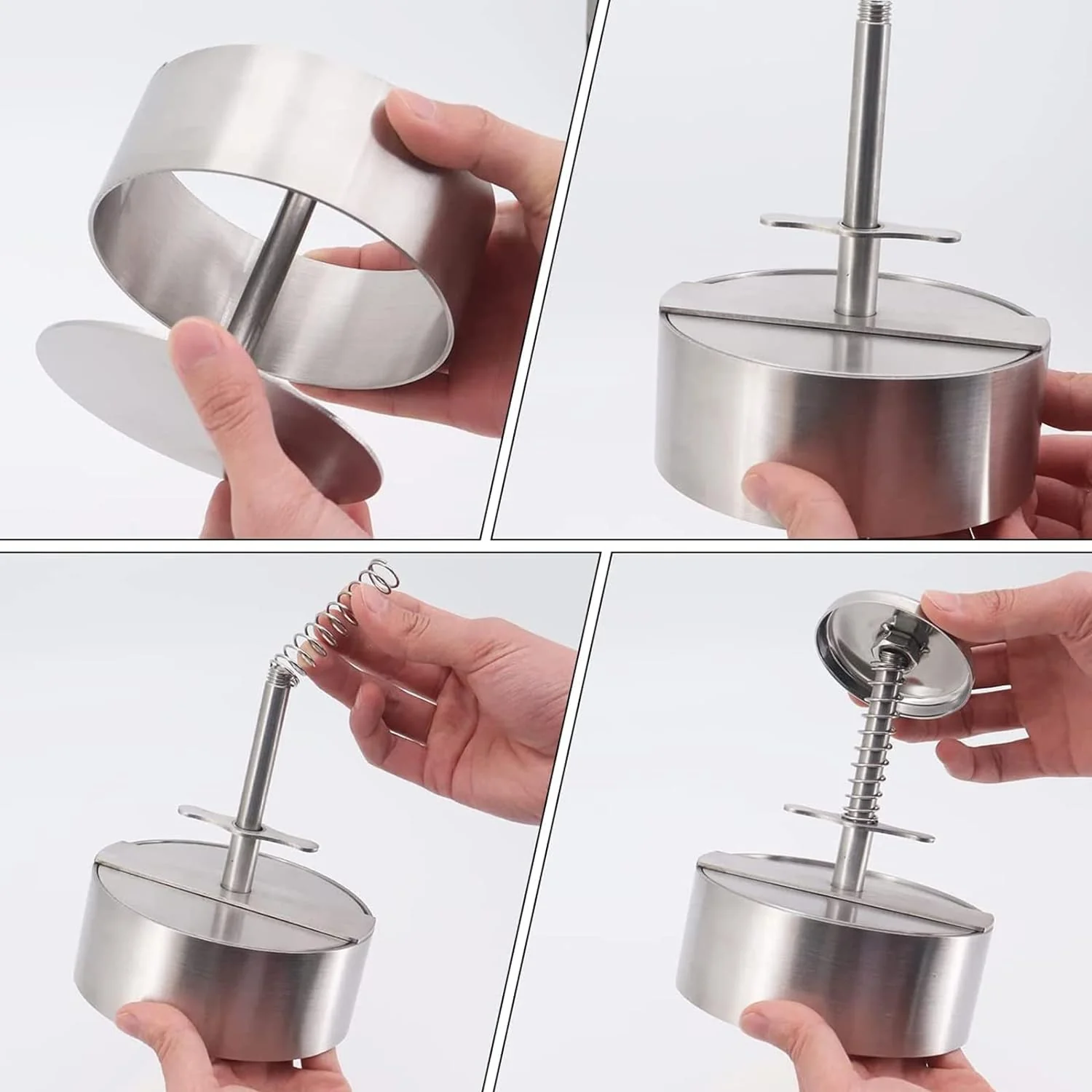 Stainless Steel Adjustable Patty Maker - Image 4
