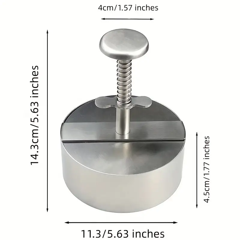 Stainless Steel Adjustable Patty Maker - Image 8
