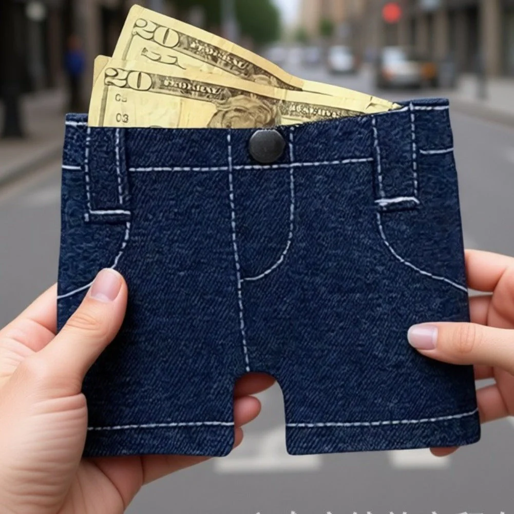 Mini Denim Jeans Wallet - Image 2