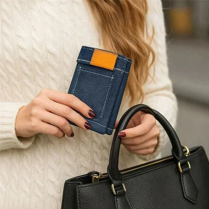 Mini Denim Jeans Wallet - Image 4