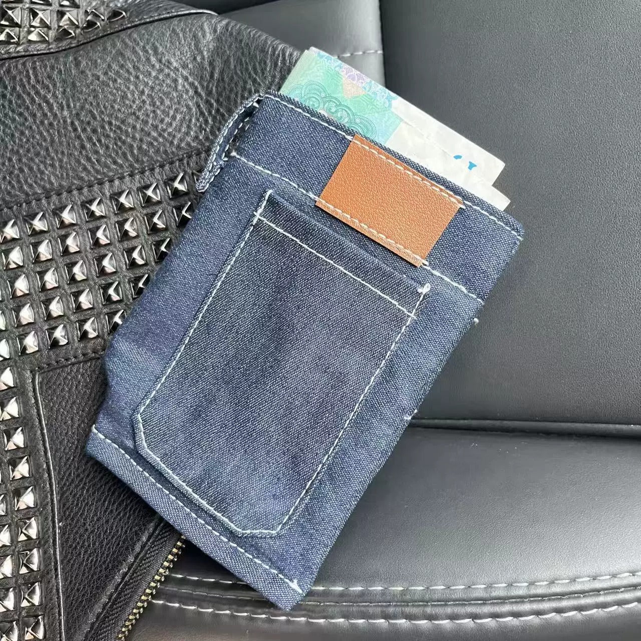 Mini Denim Jeans Wallet - Image 6